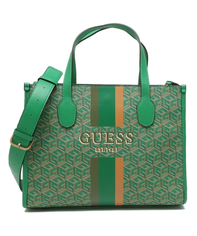 セール32%OFF】ゲス トートバッグ シルバーナ ショルダーバッグ