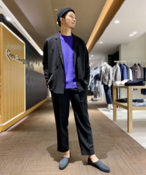 メッシュ 型押し】切替デザイン レザー ミュール スリッポン(504459955