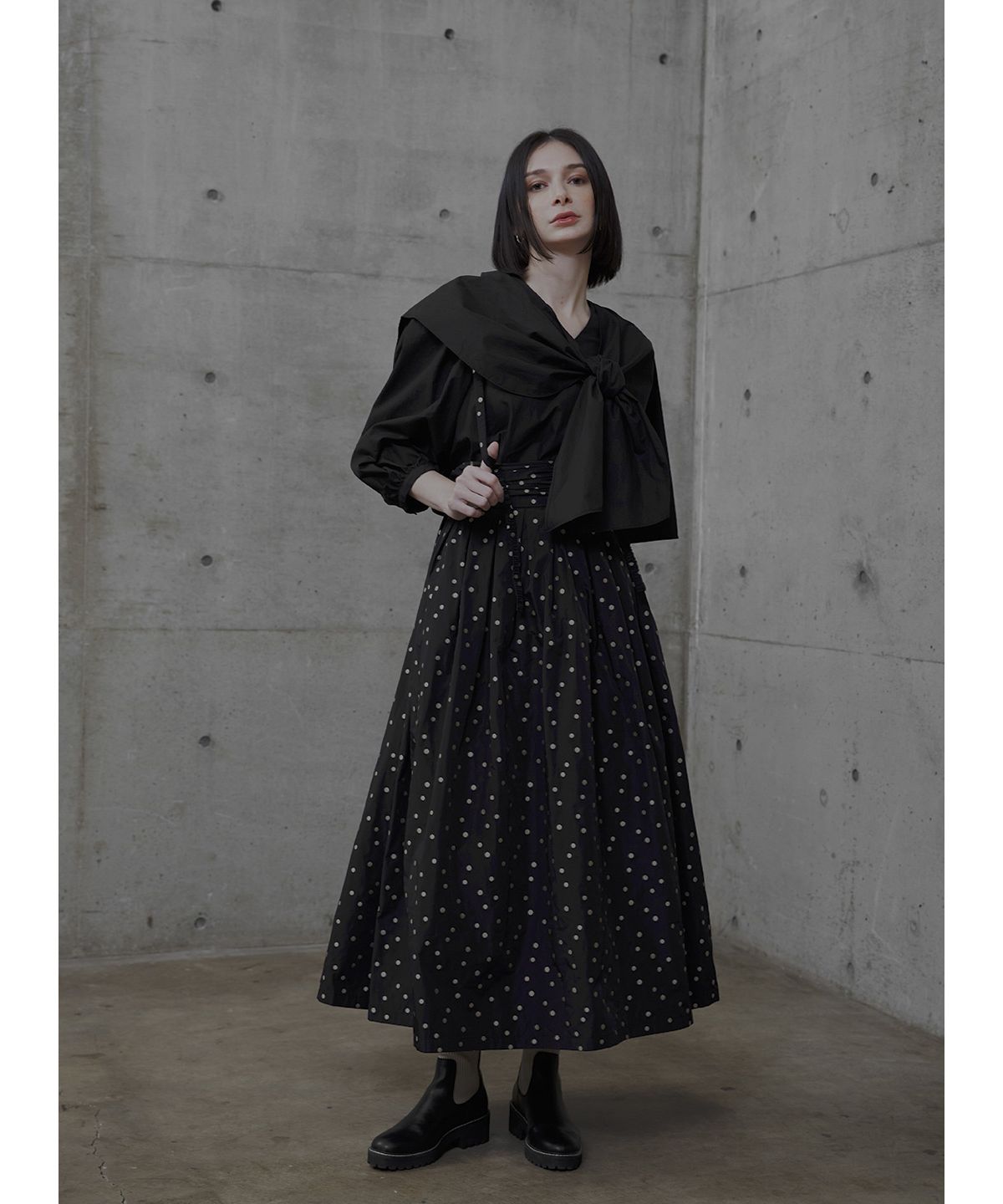 ランダムドットサス付きスカート(504908196) | コエル(COEL) - d fashion