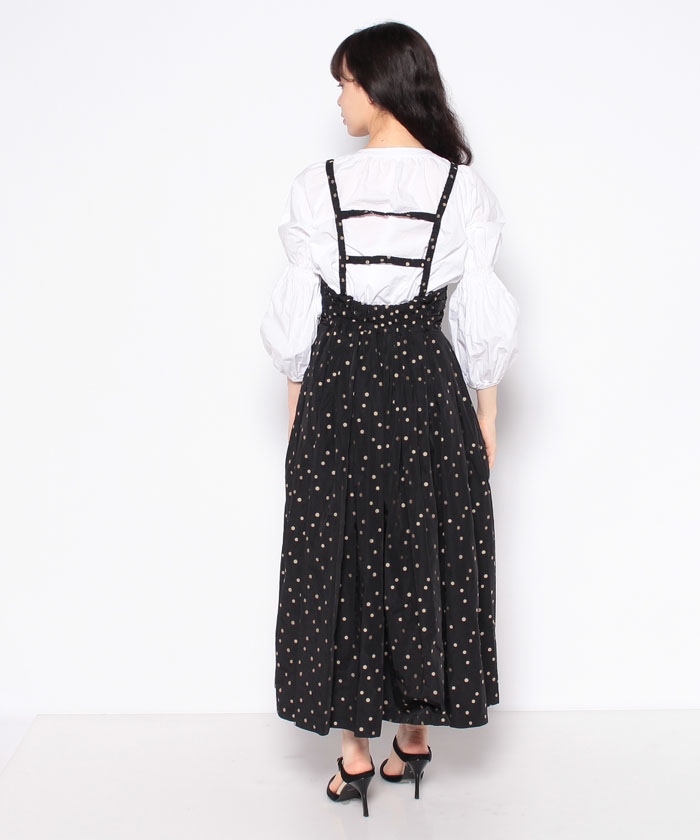 ランダムドットサス付きスカート(504908196) | コエル(COEL) - d fashion