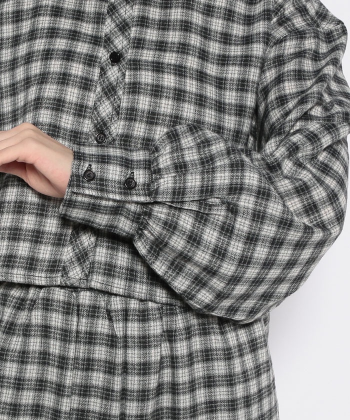 セール】【セットアップ対応商品】Short plaid shirt(504937071
