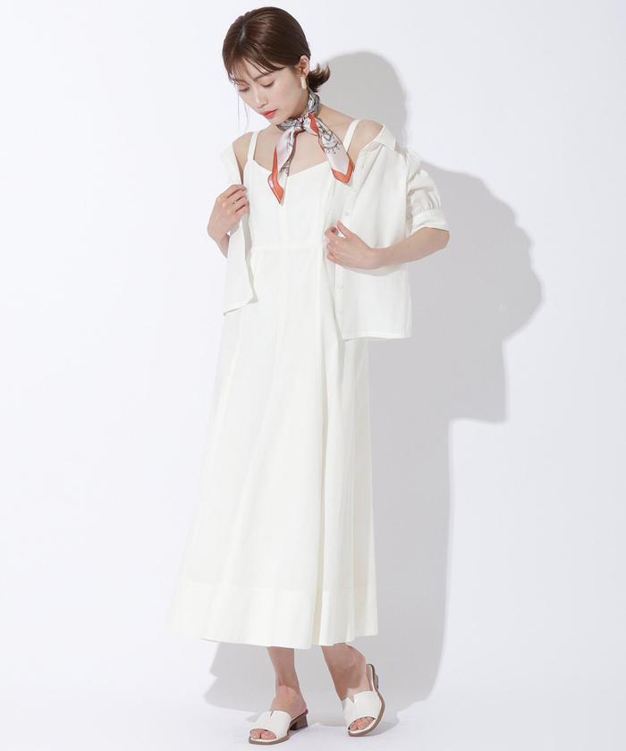 And Couture♡シアーシャツ+ホルターネックワンピースセットアップ シアーシャツ＆ワンピースSET(F ピンク): AND COUTURE｜公式