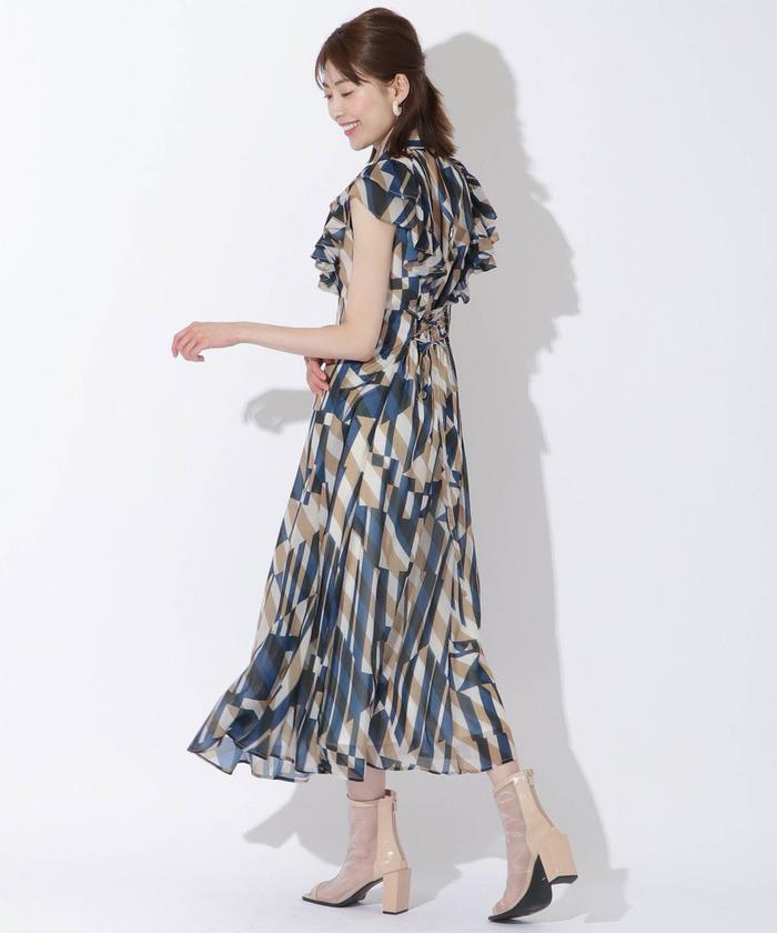 ジオメトリック柄ワンピース(504950944) | AND COUTURE(AND ジオメトリック柄ワンピース(504950944) | AND COUTURE(AND