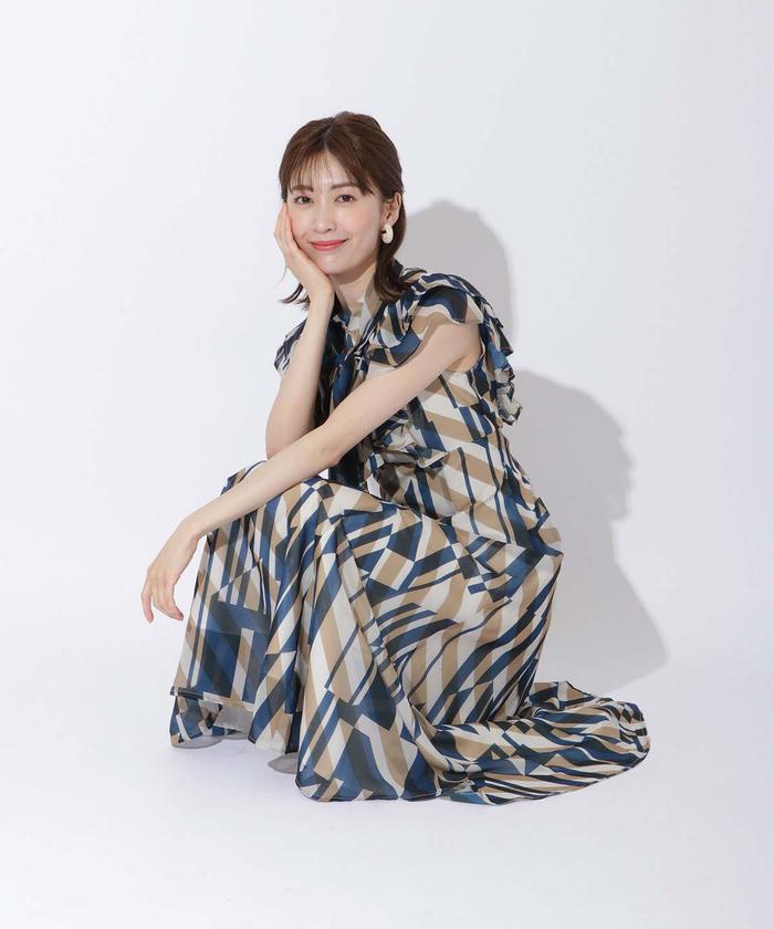 ジオメトリック柄ワンピース(504950944) | AND COUTURE(AND ジオメトリック柄ワンピース(504950944) | AND COUTURE(AND