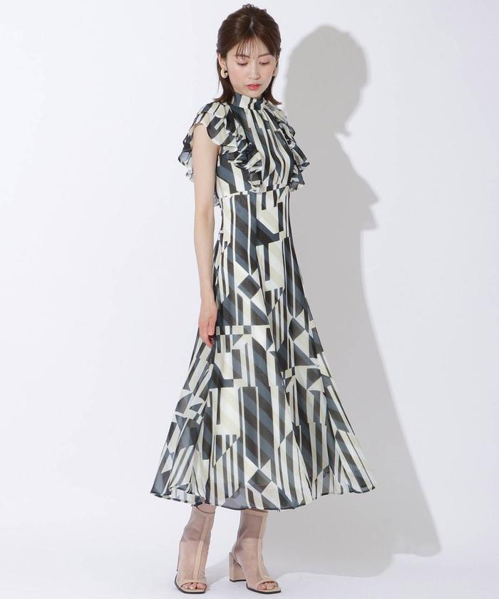 ジオメトリック柄ワンピース(504950944) | AND COUTURE(AND ジオメトリック柄ワンピース(504950944) | AND COUTURE(AND