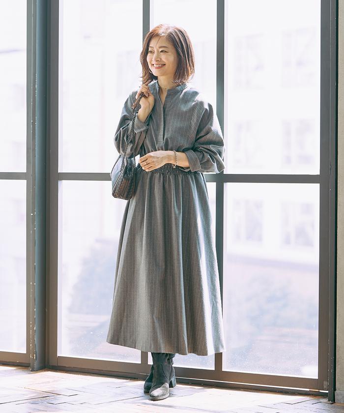 美品 INED ×三尋木奈保 定価3,7万 コラボのワンピース イネド