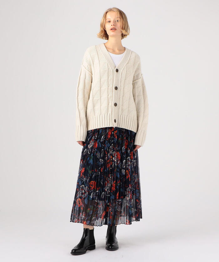 セール 40%OFF】ラムカシミヤスクエアパターン Vネック セール 40%OFF】ラムカシミヤスクエアパターン Vネック