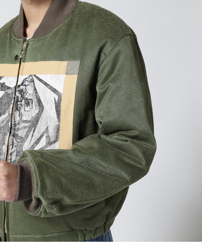 ジャケット・アウター Sasquatchfabrix. JACQUARD FLIGHT JACKET SASQUATCHfabrix．(サスクワァッチファブリックス．) 21AW