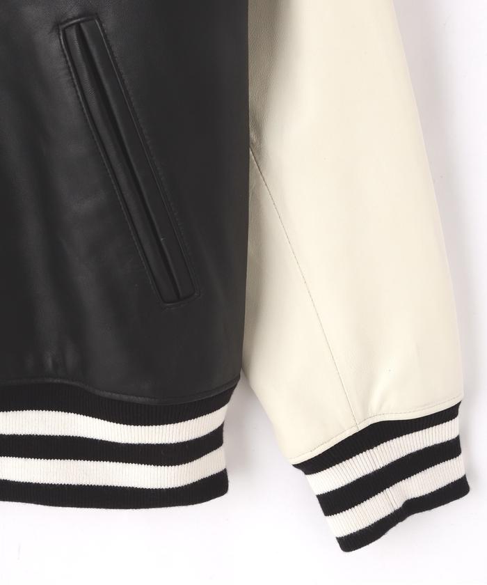 クーポン】【セール 30%OFF】FULL LEATHER STADIUM JACKET/フルレザー