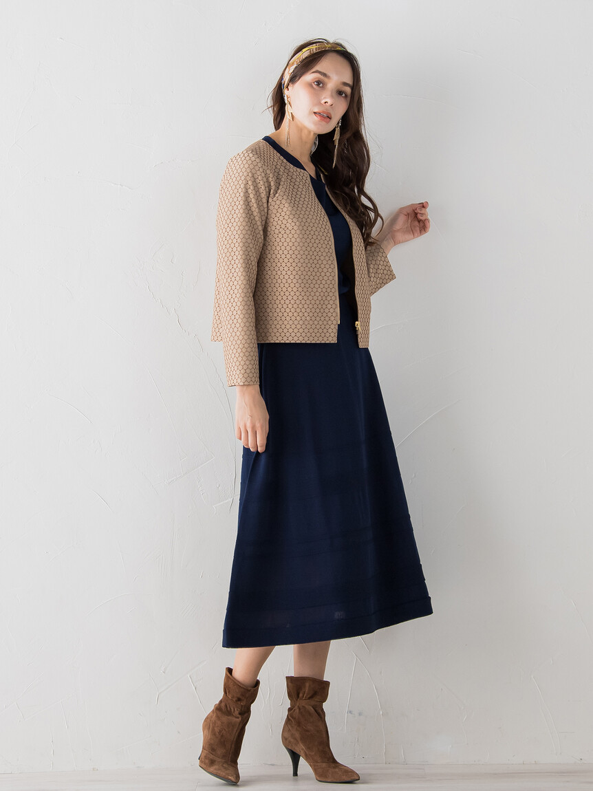 セール 40%OFF】ビアッジョブルー Viaggio Blu 袖リブVネック