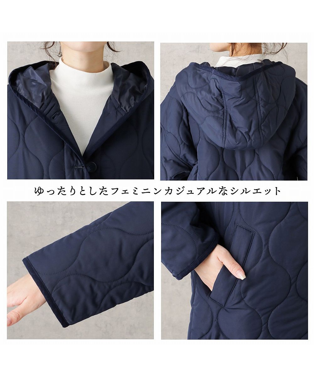 マックハウス Mac－House NAVY ネイビー フードキルティング