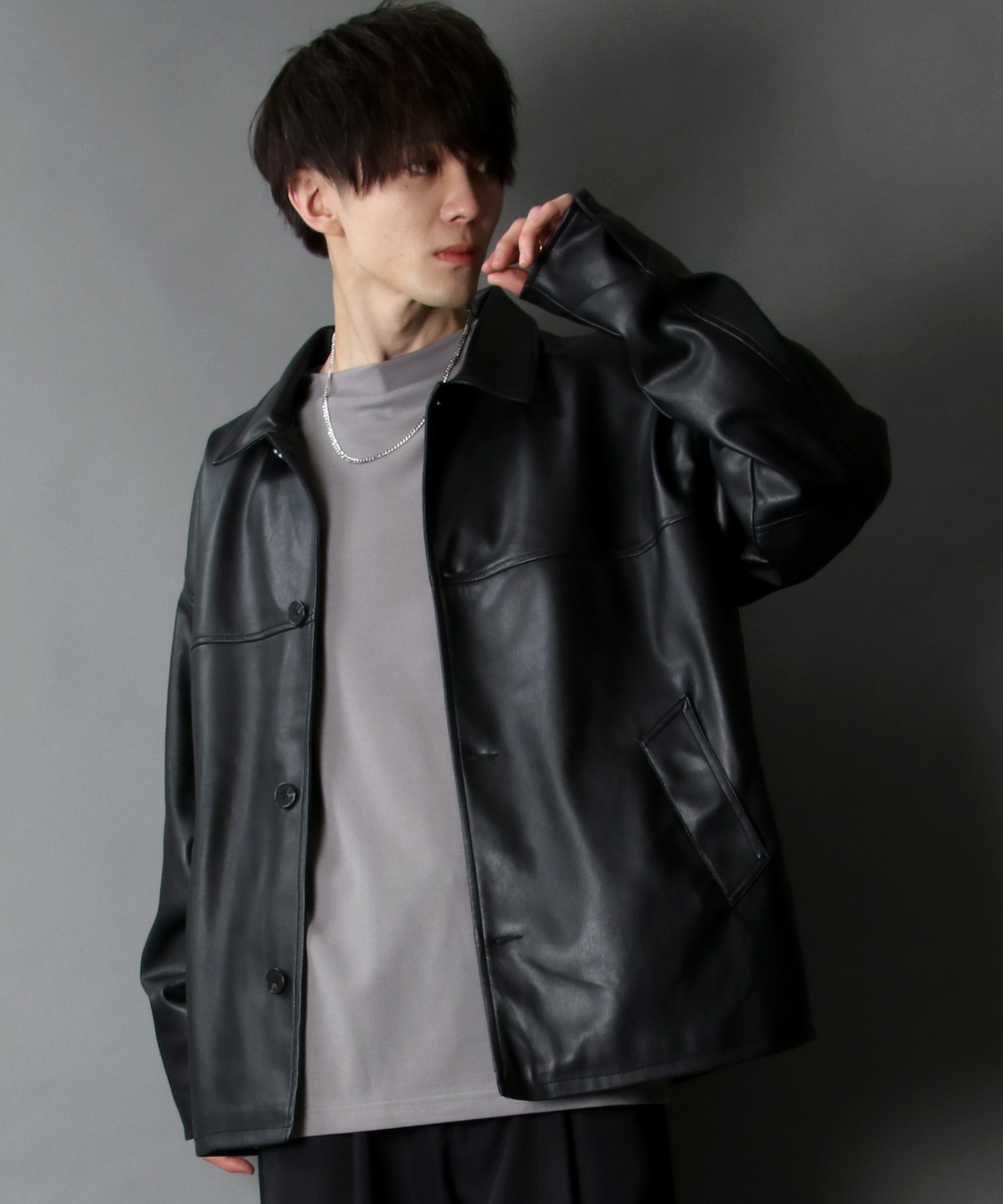クーポン】【セール10%OFF】【SITRY】oversize synthetic leather Car