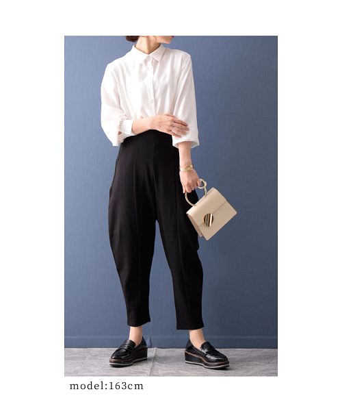 ✨美品 alice auaa サルエルパンツ モード ドローコード シワ加工 3