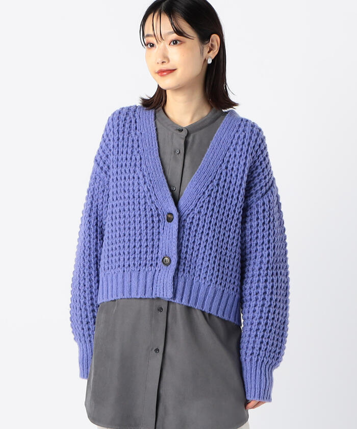 セール】【TVドラマ着用】ワッフル編み カーディガン(504924614 セール】【TVドラマ着用】ワッフル編み カーディガン(504924614