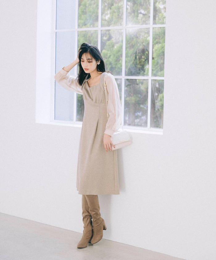 美品【値下げOK】JILL STUART ロングワンピース　Fサイズ ブラウン 楽天市場】【SALE／80%OFF】◇カティアニットドレス JILL STUART