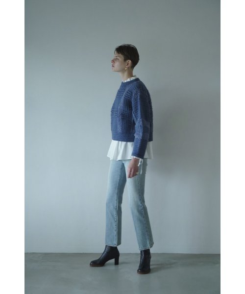 正規品/新クラネ WIDE CHECK HAND KNIT サイズ1