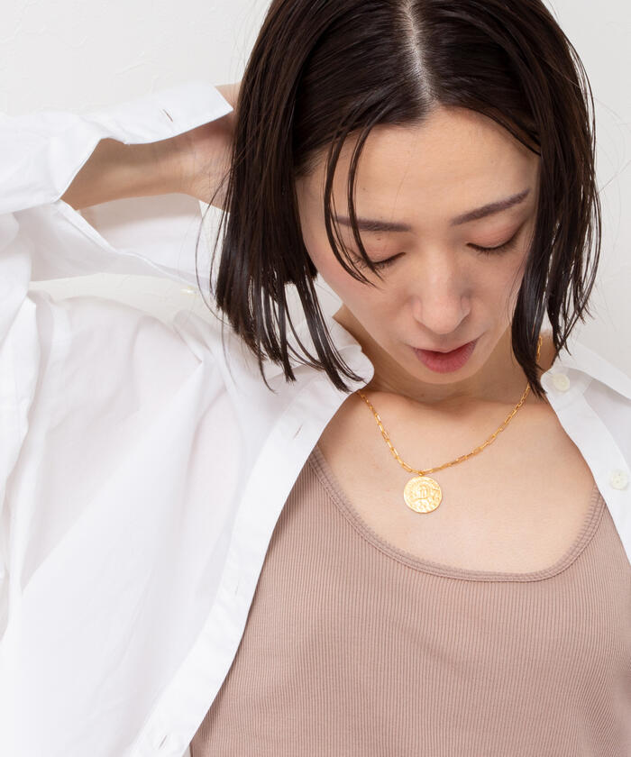 MARIHA/マリハ】ロングレクタングルチェーン 45cm ネックレス