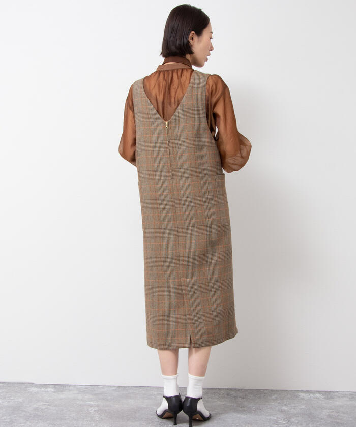 セール 50%OFF】チェックジャンパースカート(504962488