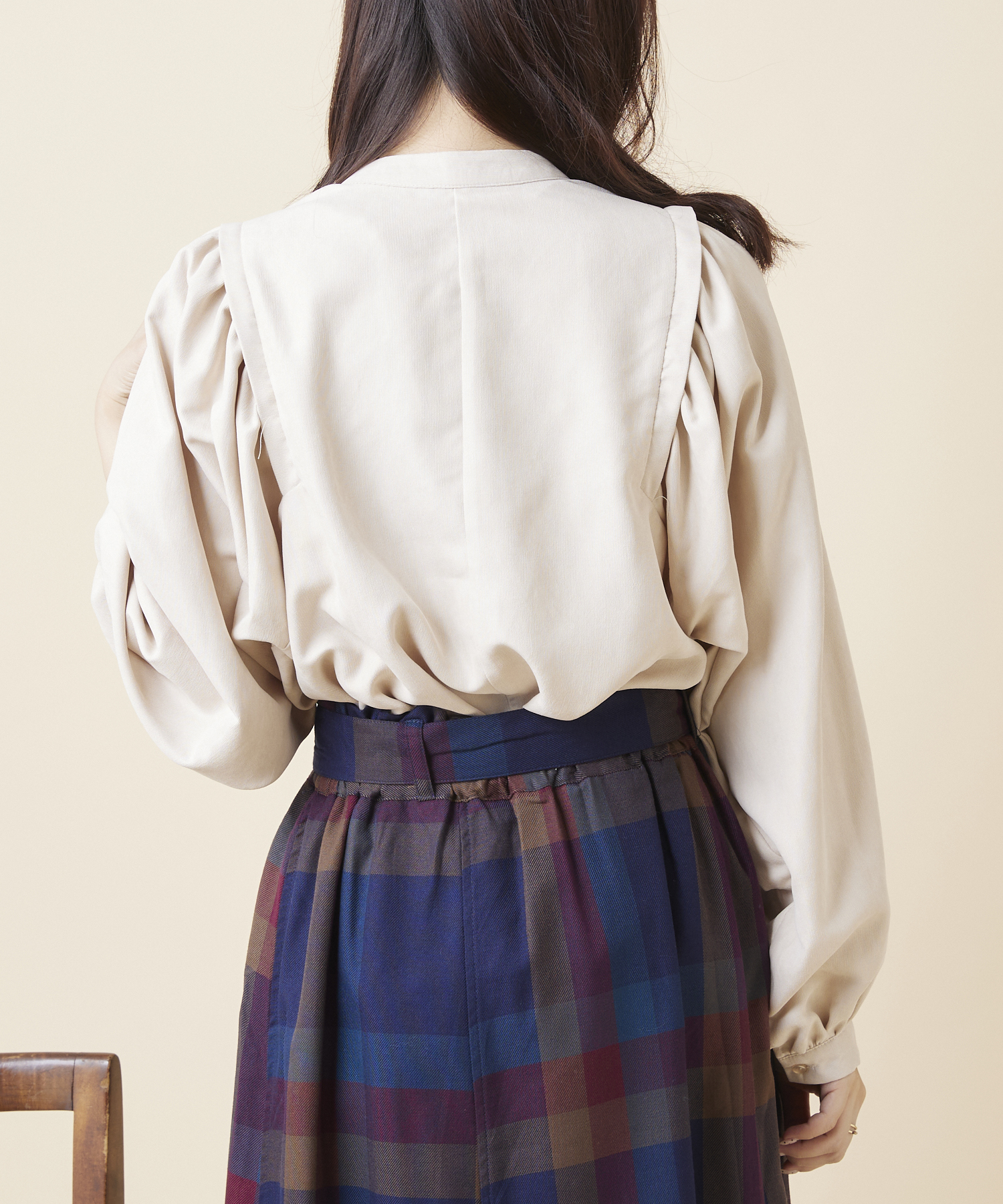Drawer - セレモニーブラウス38 yori きこ様専用38 ネイビー yori シロコン アネモネブラウス-海外の