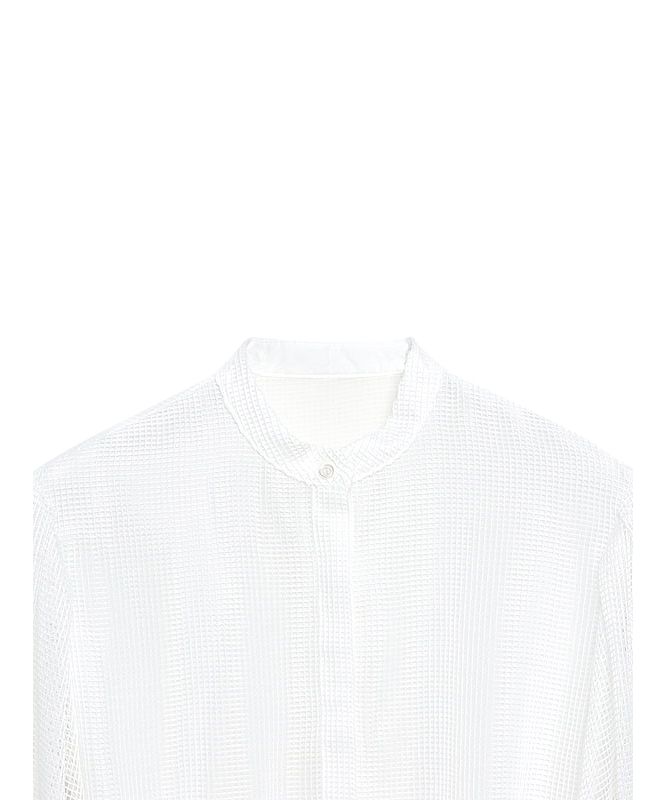 Marin checkペプラムトップス(S WHITE): TOPS