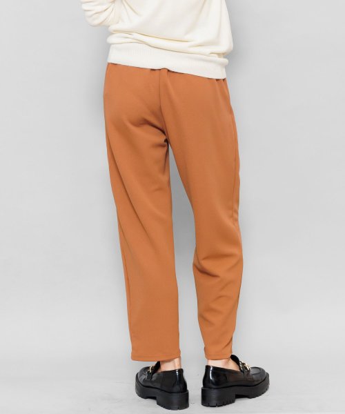 セール19 Off タックワイドパンツ レディース ボトムス ジャージ素材 ウエストゴム パンツ 無地 ミリアンデニ Mili An Deni D Fashion
