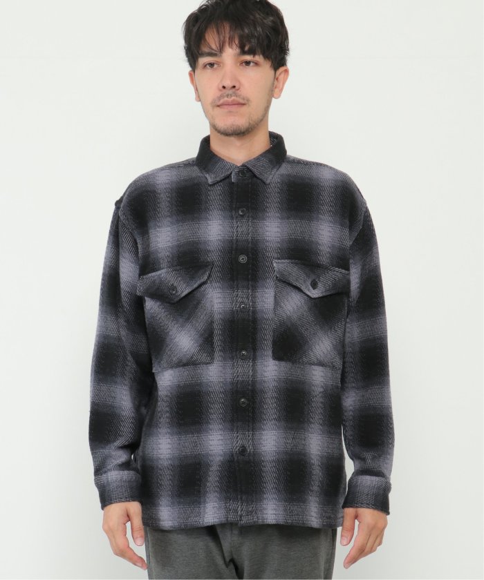 ツイルチェック起毛CPOシャウター(504840868) | イッカ(ikka