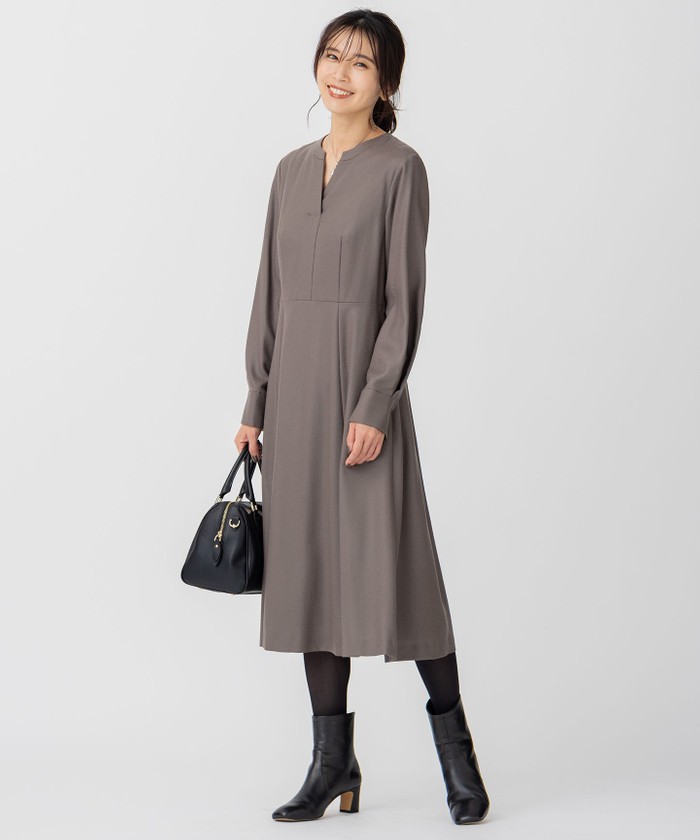 【Phase Eight】エレガント プレインフィット フレアワンピース セール 30%OFF】ウールジョーゼット フィットアンドフレア