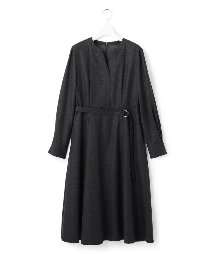 セール 30%OFF】ウールジョーゼット フィットアンドフレア セール 30%OFF】ウールジョーゼット フィットアンドフレア