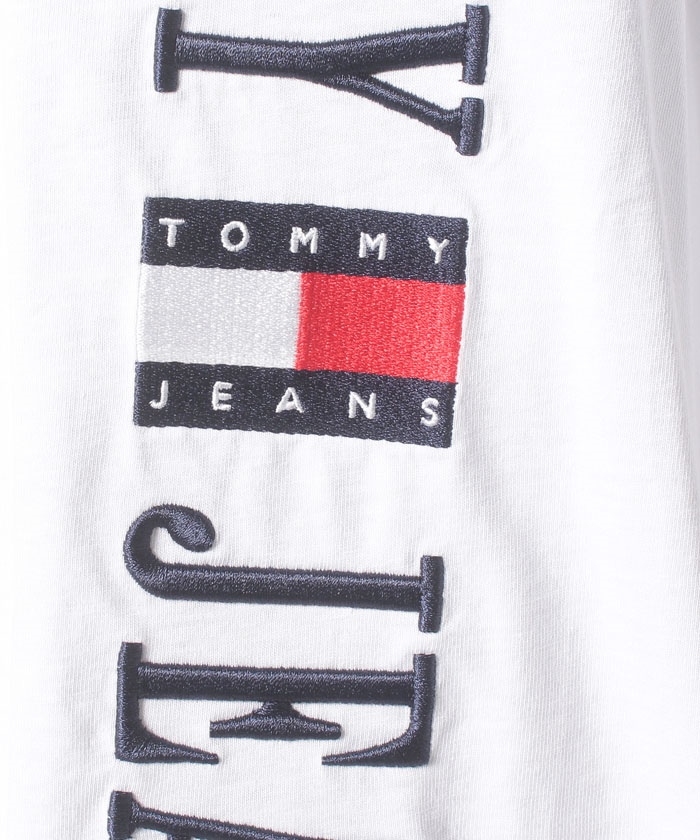  JEANS トミージーンズ ロングスリーブTシャツ 海外限定 セール】トミージーンズ TOMMY JEANS ボーダーバッジロゴ