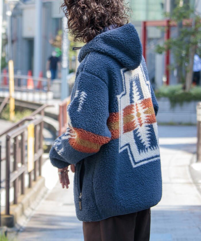 PENDLETON/ペンドルトン】BOA ZIP HOODIE ボアジップフーディー