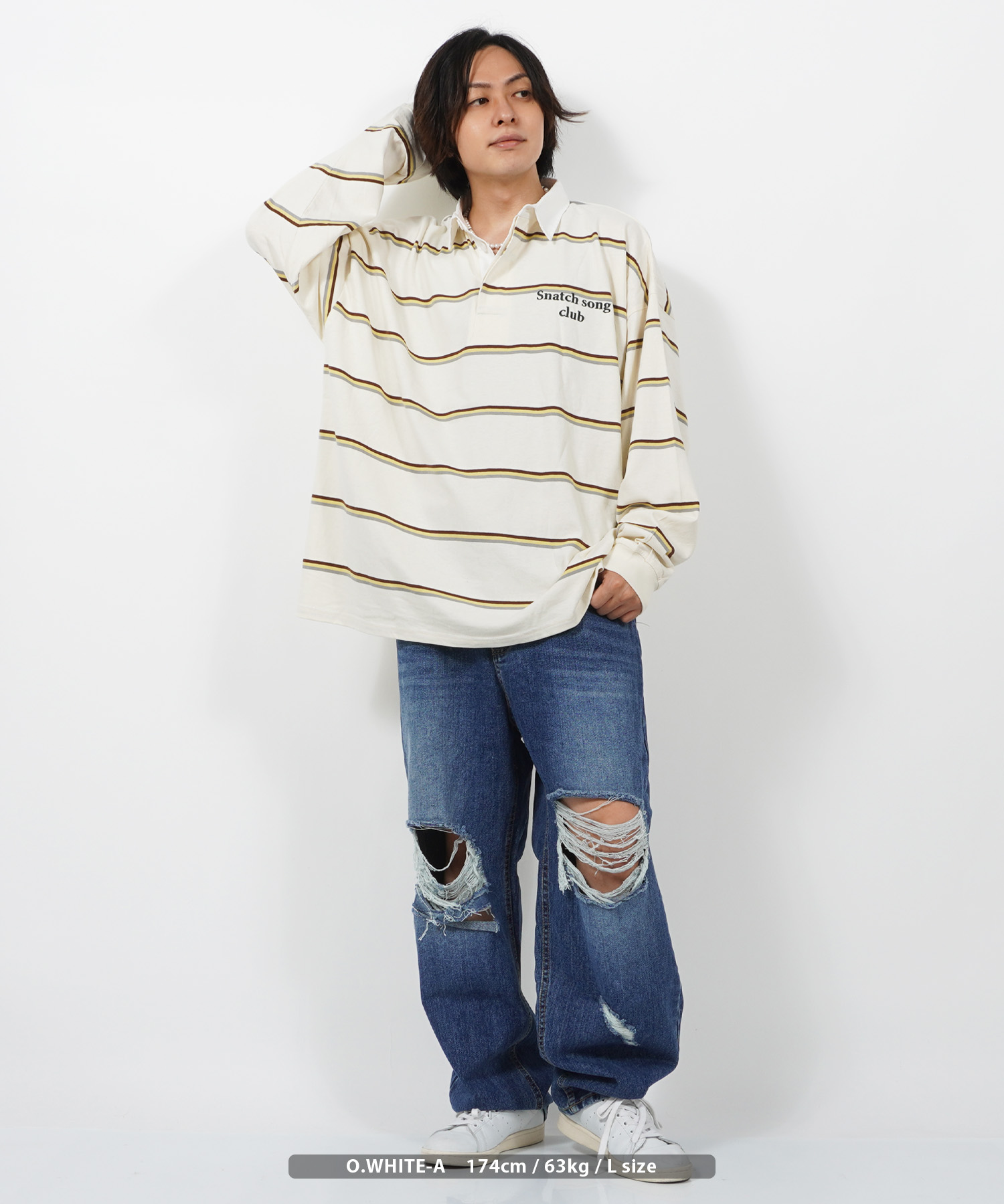 ワンフォークロージング 1111clothing ラガーシャツ メンズ