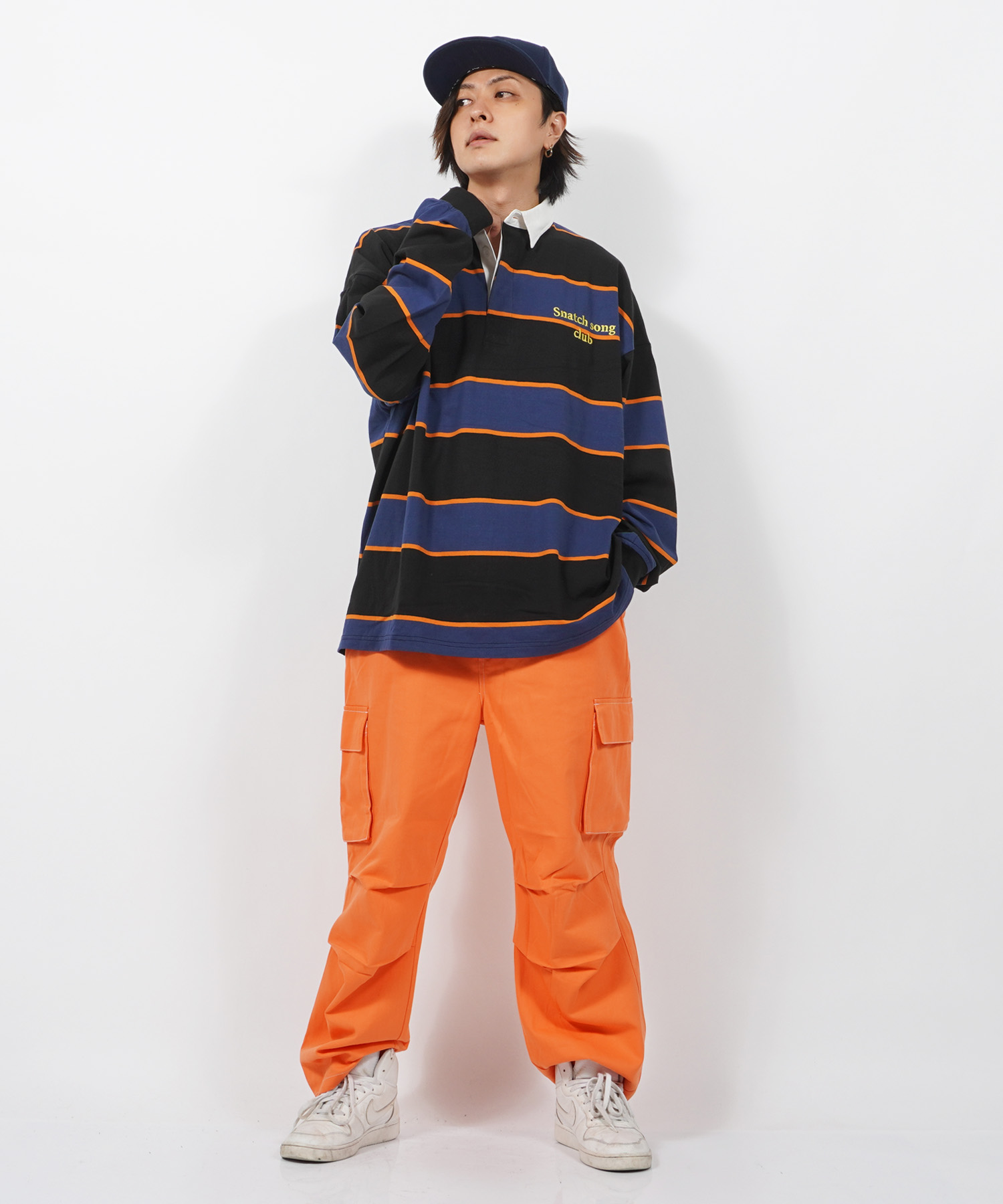 ワンフォークロージング 1111clothing ラガーシャツ メンズ ワンフォークロージング 1111clothing ラガーシャツ メンズ