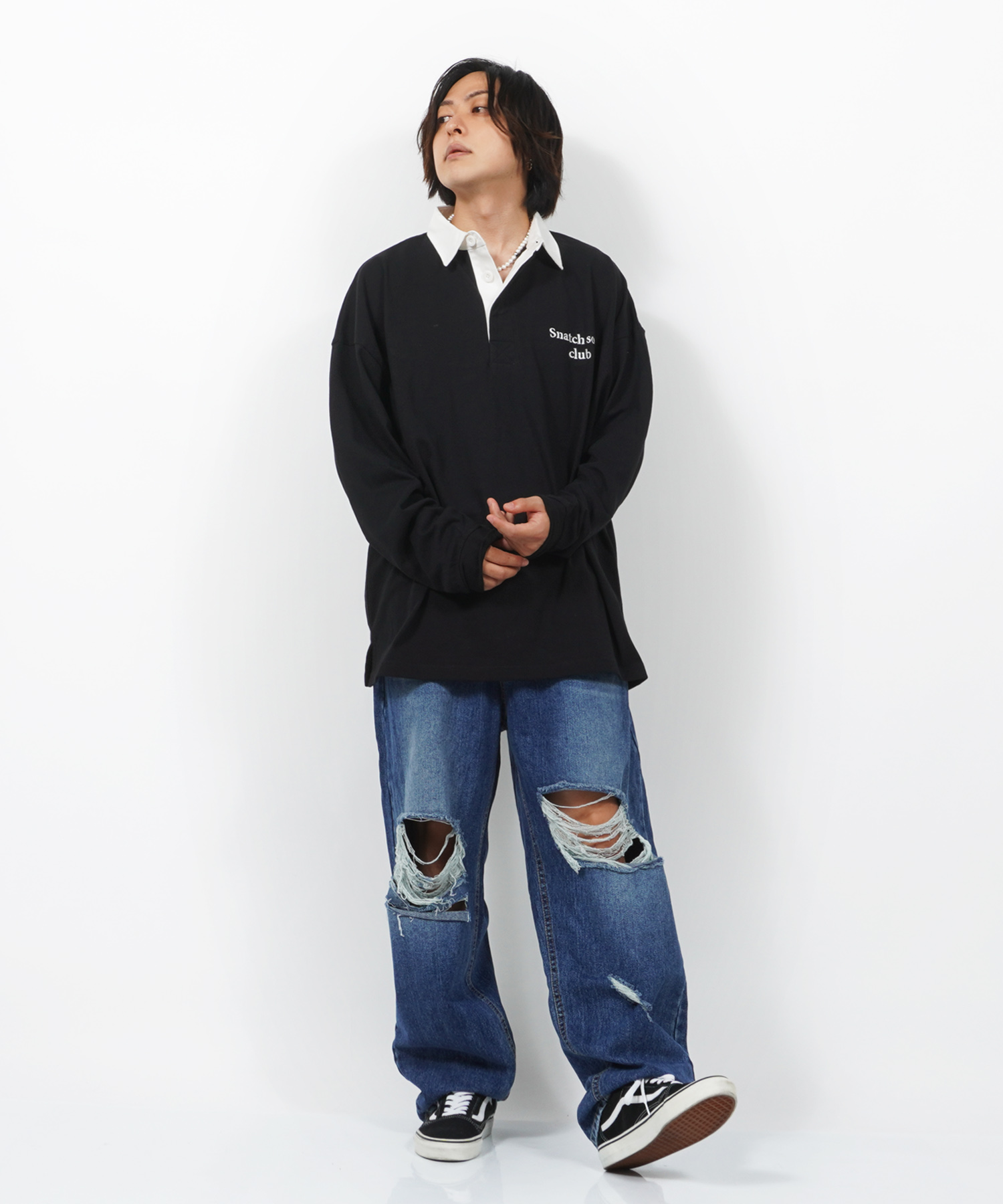 ワンフォークロージング 1111clothing ラガーシャツ メンズ ワンフォークロージング 1111clothing ラガーシャツ メンズ