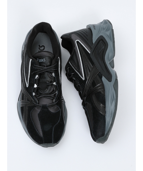 【美品】asics unisex 黒 24cm スニーカー　PROTOBLAST HN2-S PROTOBLAST | STEEL GREY/PURE SILVER | スポーツスタイル
