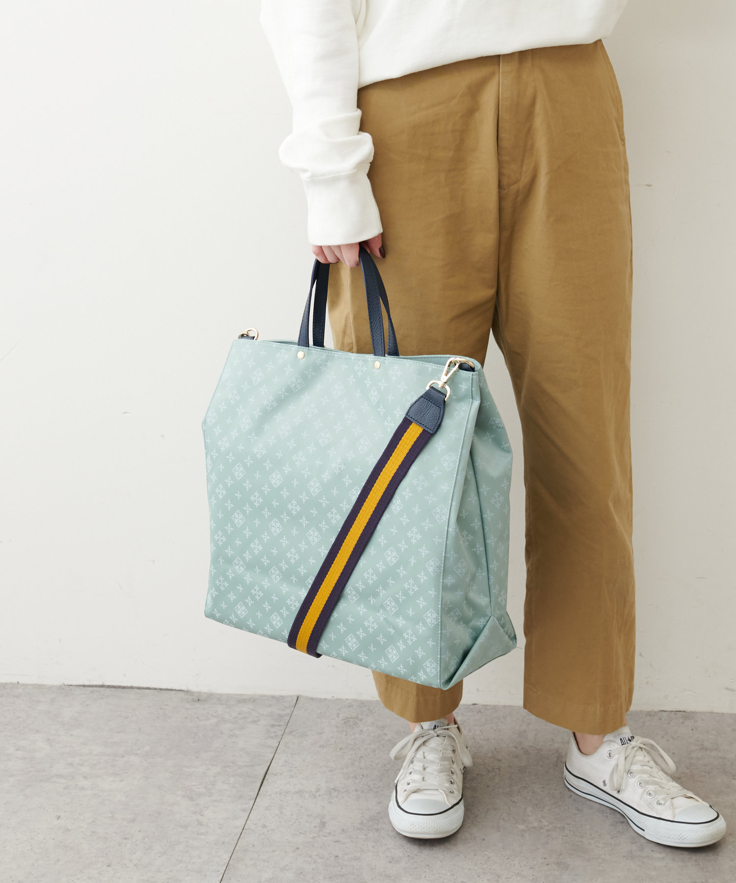 ラシット russet 2WAYハンドルトート(Zー002ーOUT) （Gray/Pink