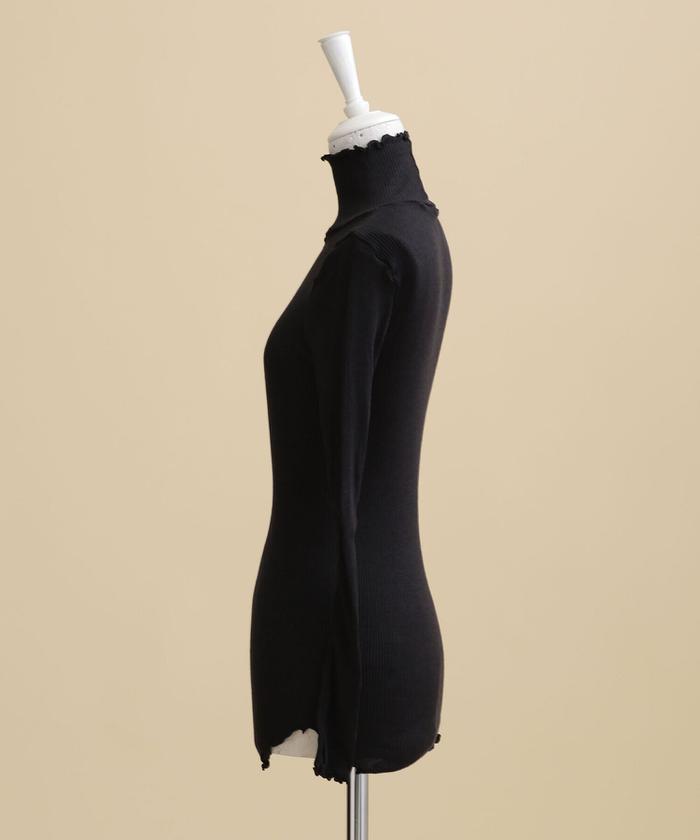 セール 60%OFF】HAKUJI/ウールリブハイネックプルオーバー