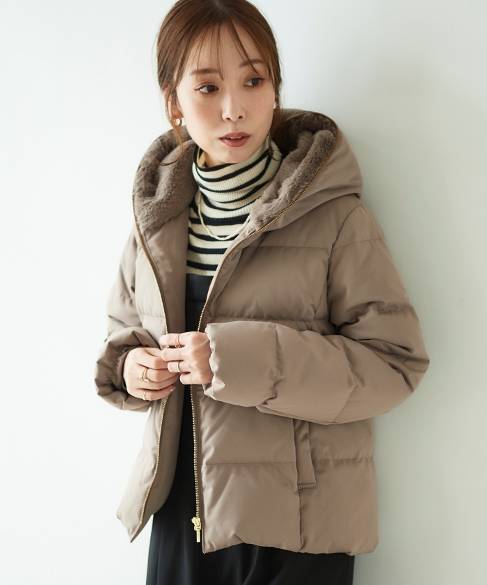 セール 30%OFF】ファーフードショートダウン(504758746) | ルクール