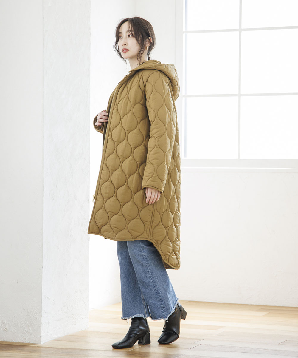 セール 20%OFF】MILITARY QUILTING HOOD COAT(504964196) | エマ ...