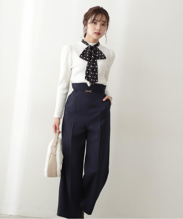 【タグ付き新品】サスペンダー付ワイドパンツ プロポーションボディドレッシング セール 50%OFF】サス付きワイドパンツ(504965777