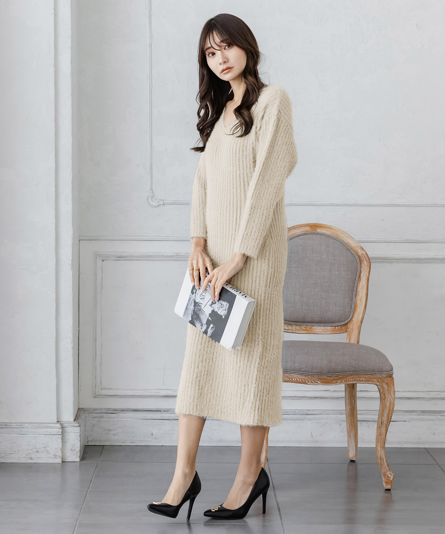 ジュリアブティック JULIA BOUTIQUE フェイクファーベスト/22543 （Beige） ジュリアブティック JULIA BOUTIQUE フェイクファーベスト/22543