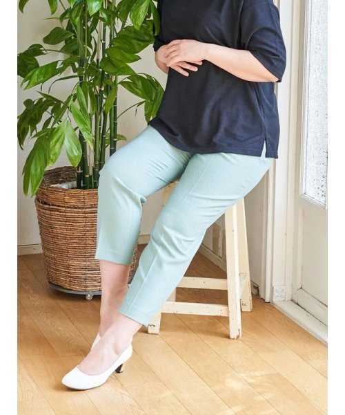 セール 40 Off Uvケア 防シワ 洗える リネンタッチラクケアテーパードパンツ リジェイアンドスプル Re J Supure D Fashion