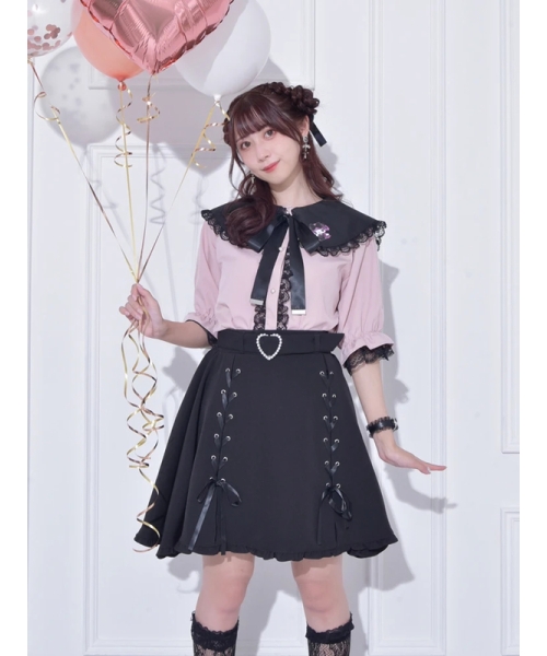 新品 月夜のメロクロセーラー襟 チュニック 姫系 リボン アベイル 新品 月夜のメロクロセーラー襟 チュニック 姫系 リボン