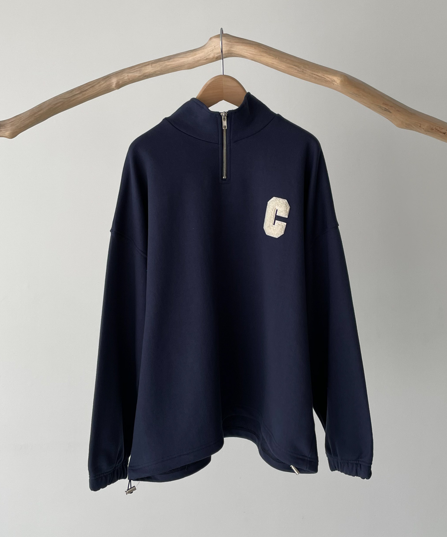 CANAL JEAN - エルマール ★ ワッペンハーフZIPトレーナー CANAL JEAN（キャナルジーン）の「El mar(エルマール) 