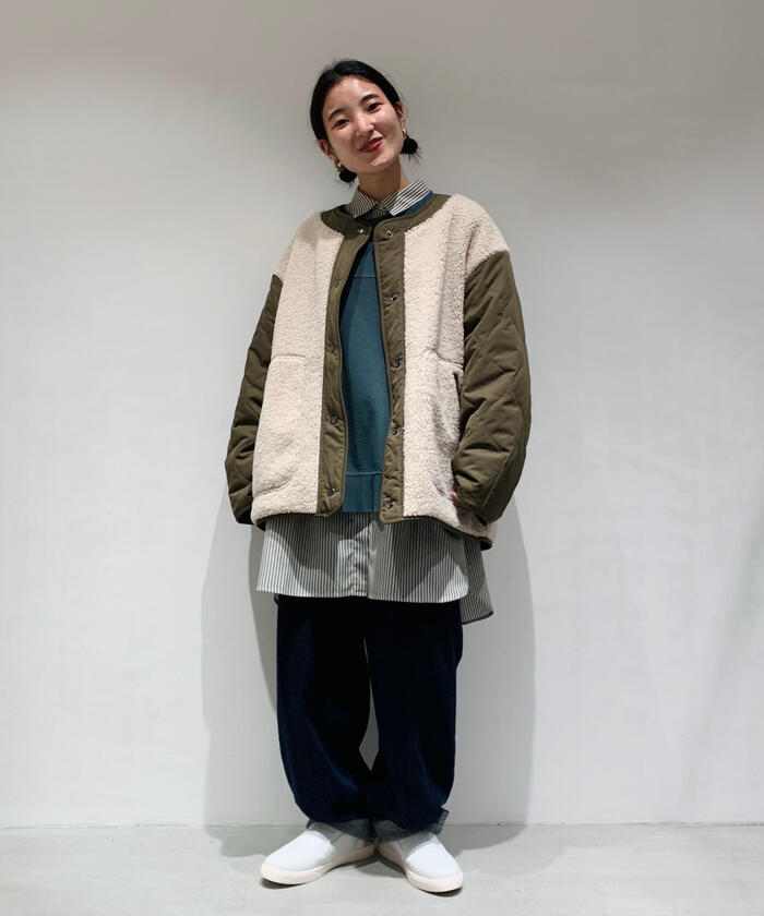 セール 40%OFF】《リバーシブル》 ボア・タフタキルト ブルゾン