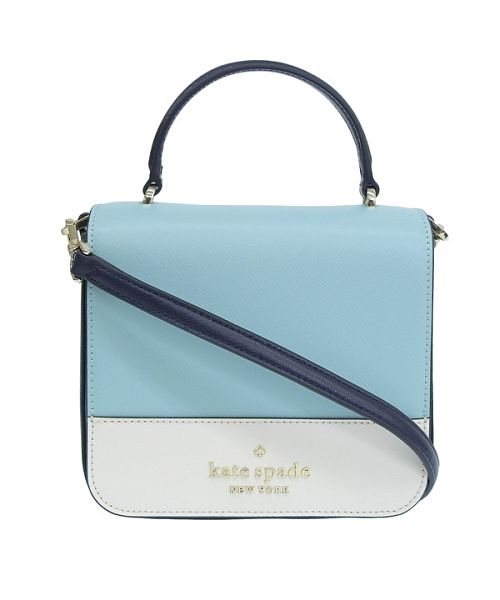 美品＊kate spade 2way ショルダーバッグ デニム キルティング 青