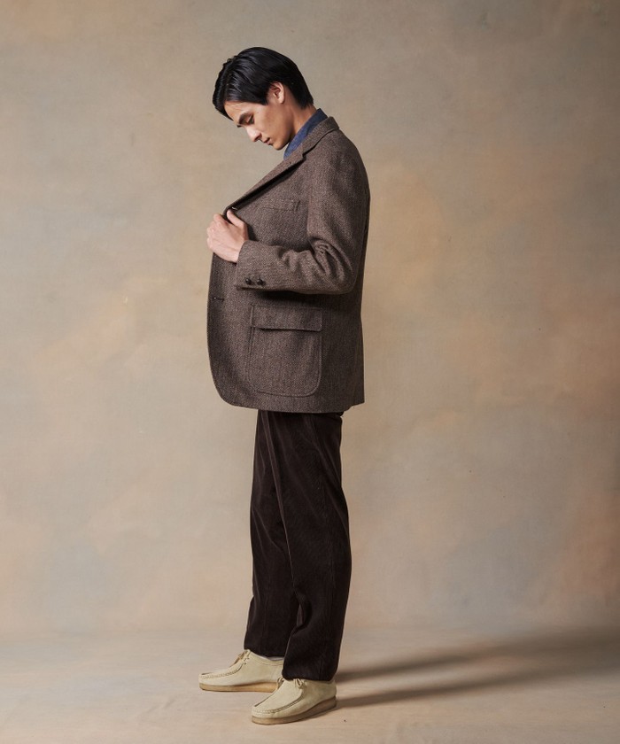 LOVAT】 LAVEROCK TWEED ヘリンボーン ジャケット(504984183 LOVAT】 LAVEROCK TWEED ヘリンボーン ジャケット(504984183