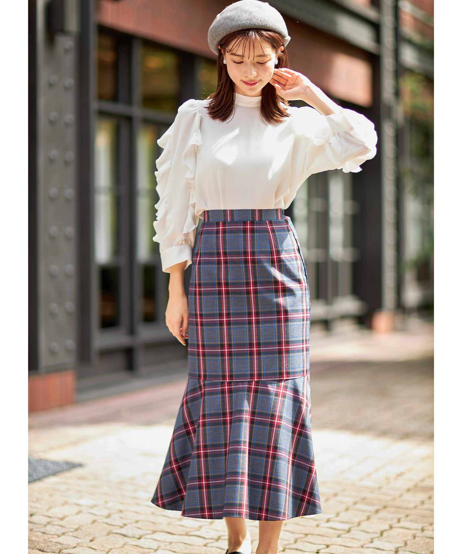 tocco closet チェックスカート+ニット セット売り セール 30%OFF】トッコクローゼット tocco closet タータン