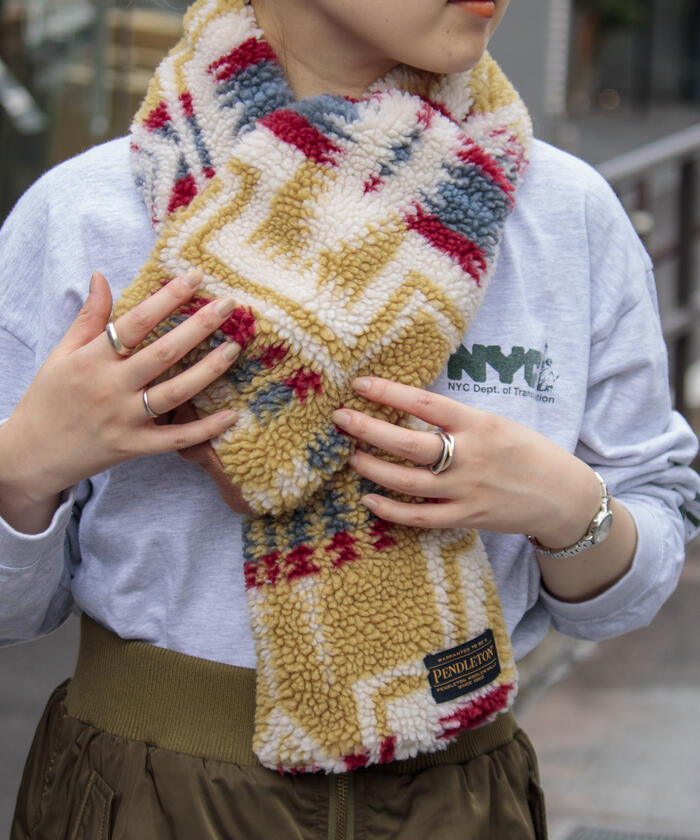 Nigel Cabourn リバーシブルマフラー　ベンタイル　ボアマフラー Nigel Cabourn リバーシブルマフラー ベンタイル ボアマフラー