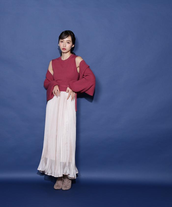 セール 50%OFF】プリーツドッキングワンピボレロSET(504960618