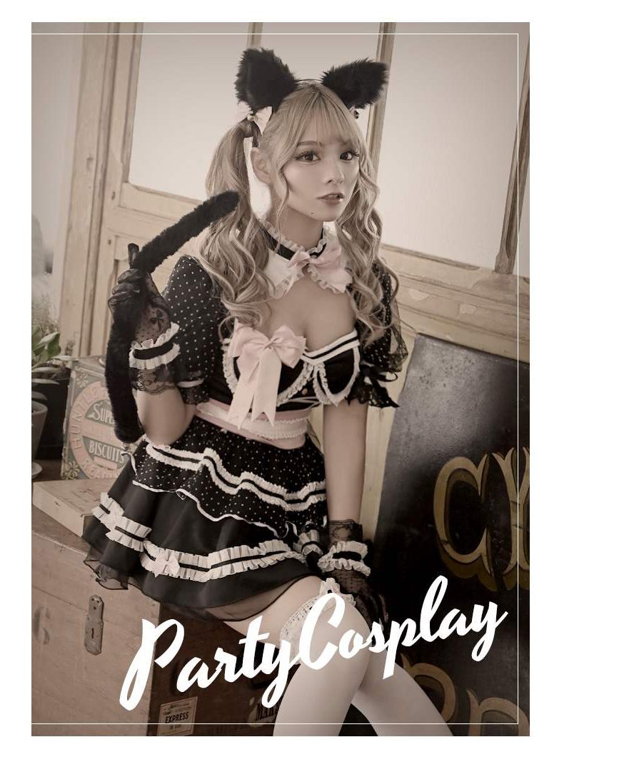 セクシーキャット　猫メイド　コスプレ Amazon.co.jp: 【Sanjucos】 セクシー キャット 猫耳 メイド